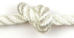 3 Strand White Polyester Rope  - 6mm