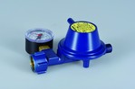 Talamex GOK Gas Pressure Regulator straight - 30mBar 1,5 Kg/H 30 Mbar - with Pressure Gauge.