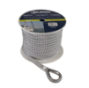 Talamex Braided Polyester LEADED Anchor Line - White/Black 16mm x 40M