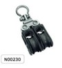 Barton N00230 Size 0 20mm Plain Bearing Pulley Block Double Swivel - for 5mm max rope
